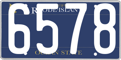 RI license plate 6578