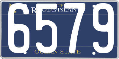 RI license plate 6579