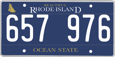 RI license plate 657976