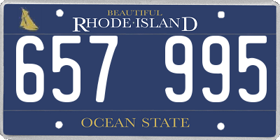 RI license plate 657995