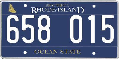 RI license plate 658015