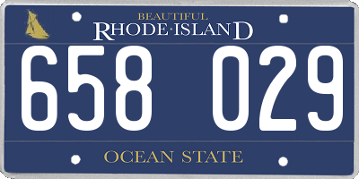 RI license plate 658029