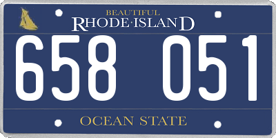 RI license plate 658051