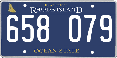 RI license plate 658079