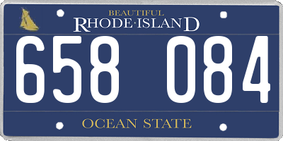 RI license plate 658084