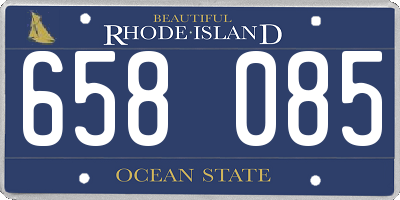 RI license plate 658085