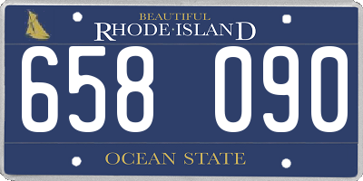 RI license plate 658090