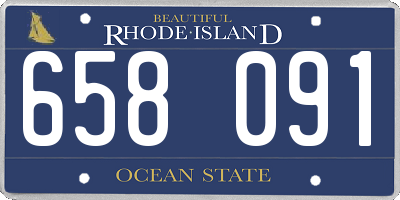 RI license plate 658091