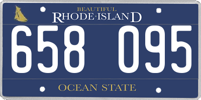 RI license plate 658095