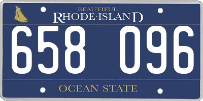 RI license plate 658096