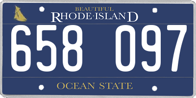 RI license plate 658097