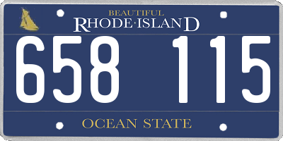 RI license plate 658115