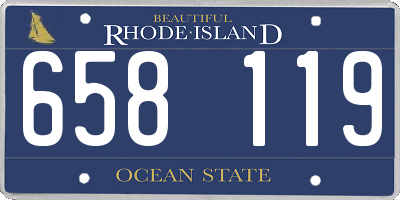 RI license plate 658119