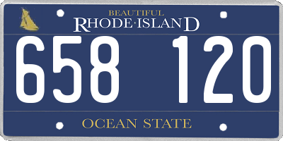 RI license plate 658120