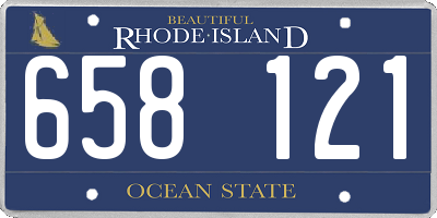 RI license plate 658121