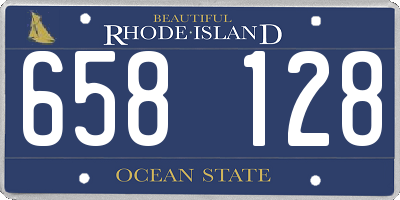 RI license plate 658128