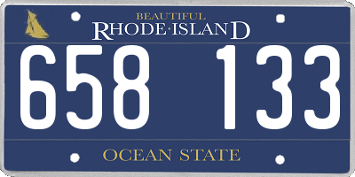 RI license plate 658133