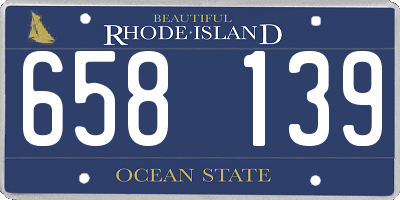 RI license plate 658139