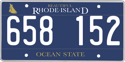 RI license plate 658152