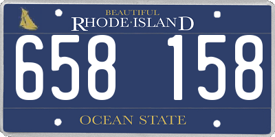 RI license plate 658158