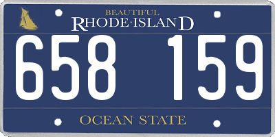 RI license plate 658159