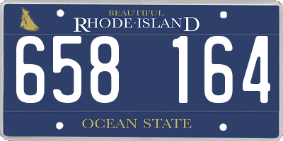 RI license plate 658164