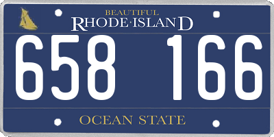 RI license plate 658166