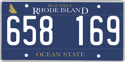 RI license plate 658169