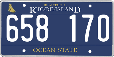 RI license plate 658170