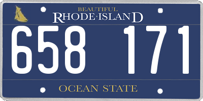 RI license plate 658171