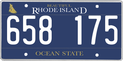 RI license plate 658175
