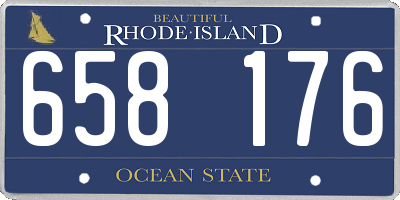 RI license plate 658176