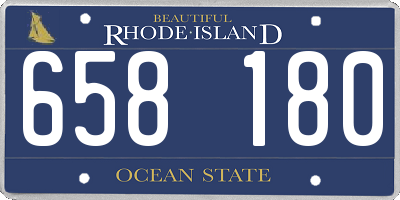 RI license plate 658180