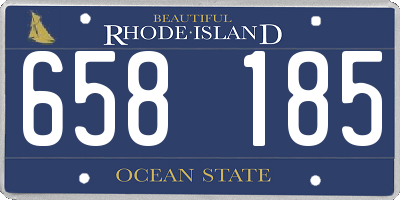 RI license plate 658185