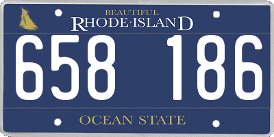 RI license plate 658186