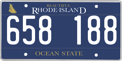 RI license plate 658188