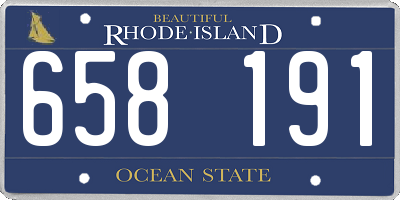 RI license plate 658191