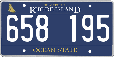 RI license plate 658195
