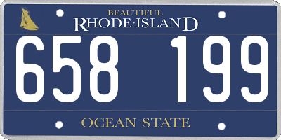 RI license plate 658199