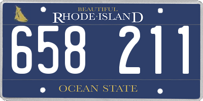 RI license plate 658211