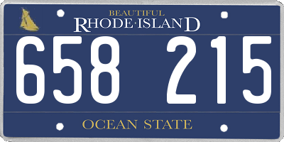 RI license plate 658215