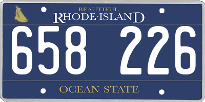 RI license plate 658226