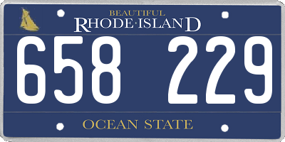RI license plate 658229