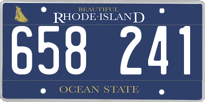 RI license plate 658241