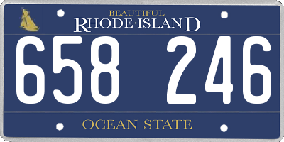 RI license plate 658246
