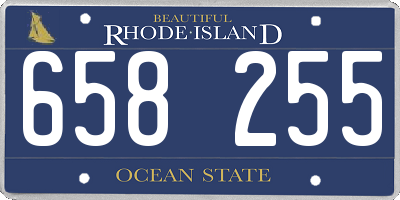 RI license plate 658255