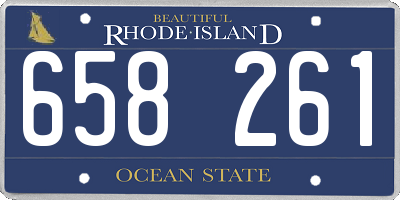 RI license plate 658261