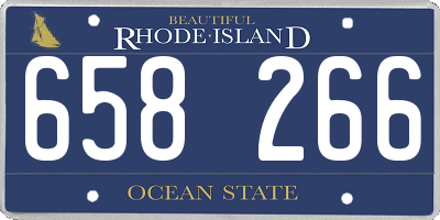 RI license plate 658266