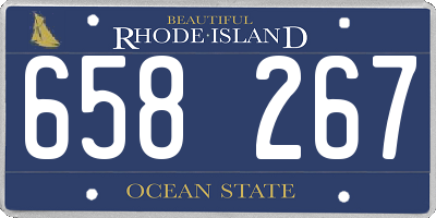 RI license plate 658267