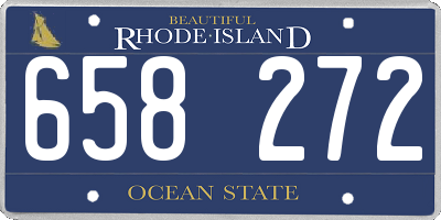 RI license plate 658272